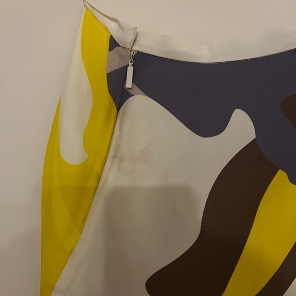 Tibi Ant Farm print Asymmetrical skirt midi flowy US 4 - Picture 5 of 7